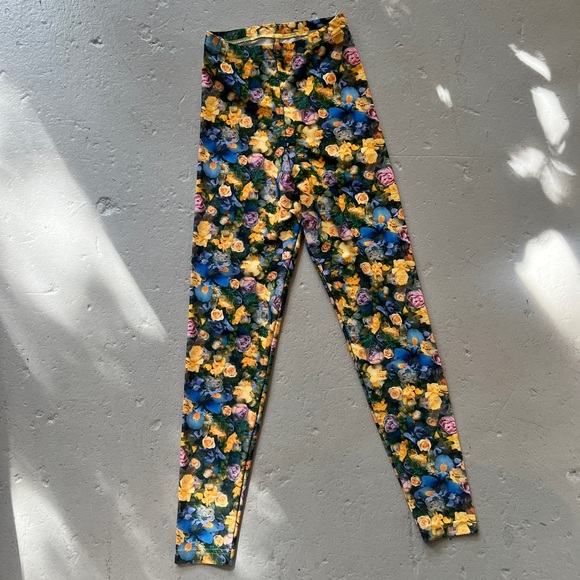 American Apparel Floral Leggings - Picture 1 of 2
